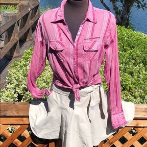 Harley Davidson snap on shirt long sleeve